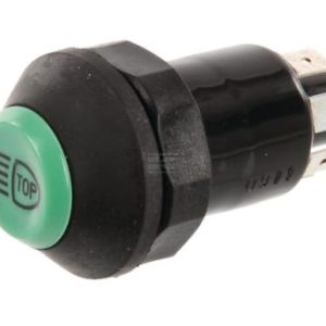 Comutator tip buton lumini superioare rotund verde  50.3A