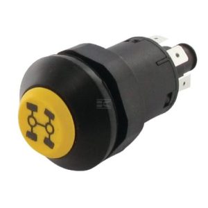 Comutator tip buton tractiune pe 4 roti rotund galben  50.3A