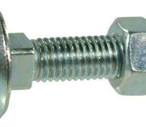 Surub cap bombat torbant gat patrat cu piulita DIN603 M10x1,5x30mm filet 26mm otel zincat grupa 4.6 Kramp 6031030