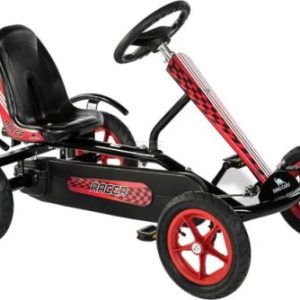 Kart cu pedale Speedy BF1 negru/rosu