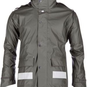 Jacheta ploaie cu gluga unisex verde XL EU:56 Kramp Protect KW3182025056