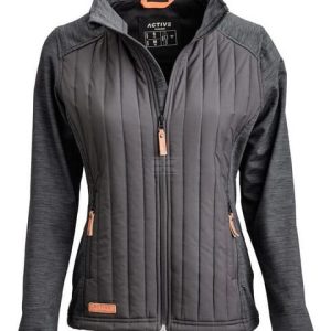 Jacheta polar hibrid dama L negru carbune KW506301911054
