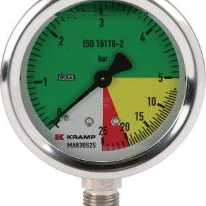 Manometru 63 1/4" AHL inferior fix