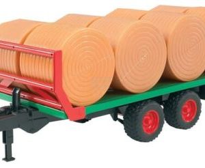 Remorca transport baloti cu 8 baloti rotunzi