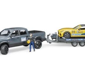 Masina de teren cu bena Dodge RAM 2500 si echipa de curse Bruder