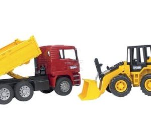 Camion MAN TGA cu bena basculabila si incarcator frontal Fiat FR 130
