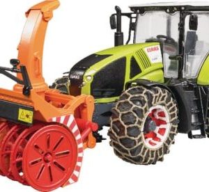 Tractor Claas Axion 950 cu lanturi si freza de zapada