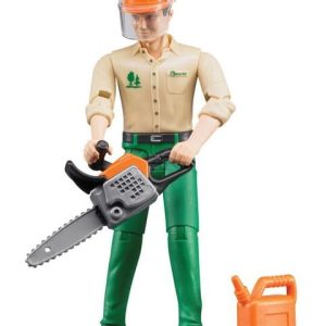 Set figurina muncitor forestier cu accesorii