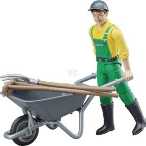 Set figurina lucrator ferma cu accesorii