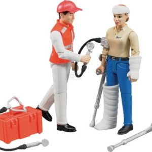 Set figurine asistent prim ajutor si pacient cu accesorii