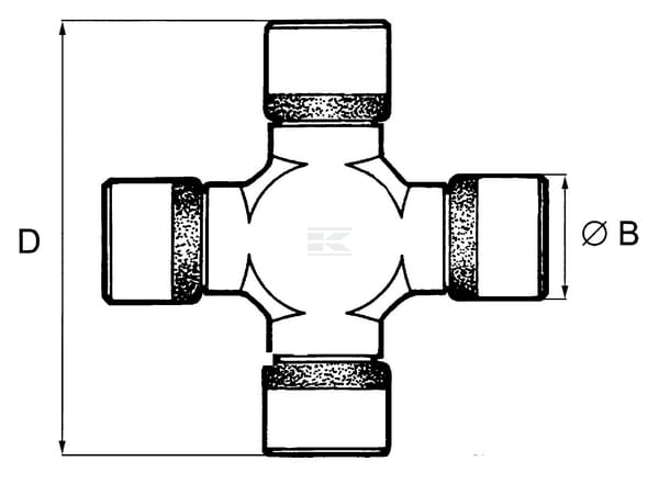 CRUCE CARDAN  70.4 D 001025700N — imaginea 2