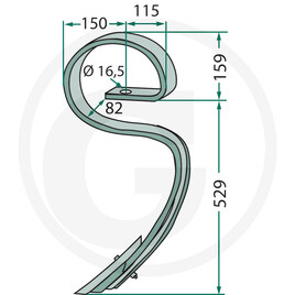 DINTE CULTIVATOR GUTTLER 1801208383 — imaginea 2