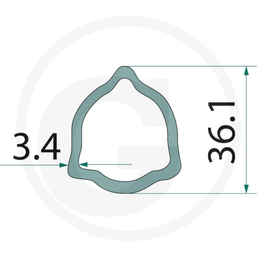 ag10502 Teava cardan BLUELINE, sistem italian, 1.5 m, profil tubular rezistent pentru transmisie cardanica, compatibil B2 si B3, otel durabil, cod 377377299 377377299