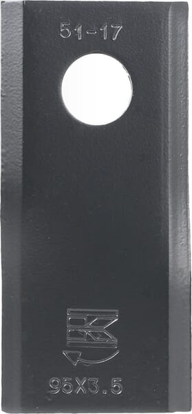 Lama cositoare dreapta 95x45x3,5mm orificiu 16,25mm potrivita pentu Kuhn 6.13 d 56151310KR= 52556151310