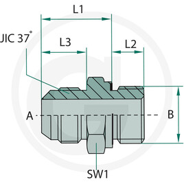 GA 3/4 M-JIC x M18 M-MET-WD 81526109
