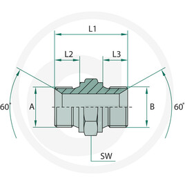 Adaptor reductie GRA 22 MET x 14 MET 81528627