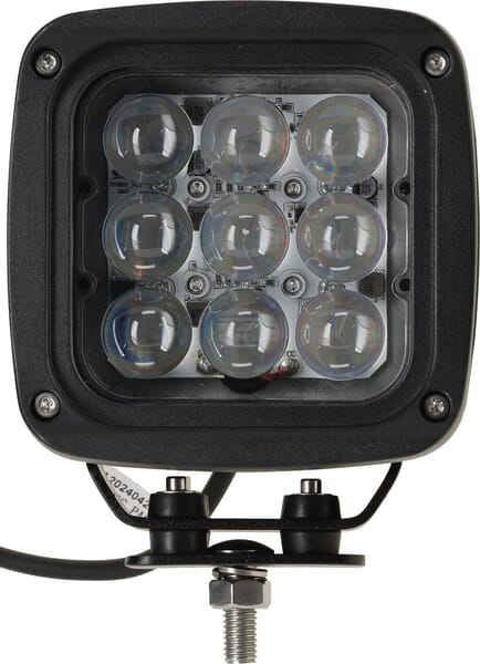 Lampa de lucru LED, 45W, 4050lm, patrat, 12/24V, albastru, 126x151x95mm mufa Deutsch, spot, 9 LED-uri LA10617