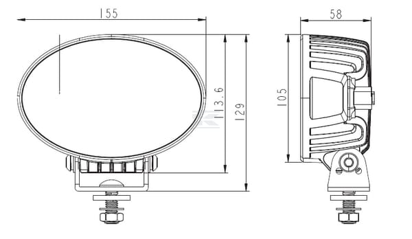 LAMPA DE LUCRU LED, 36W , 3500L LA10622 — imaginea 2