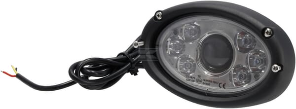 Far cu LED, 20/24W, oval, 10/30V, 166x106.2x97.5mm, faza lunga/faza scurta, cablu deschis cu 3 pini, montare incastrata LA10635