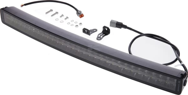 Lampa de lucru LED tip bara, 300W, 25200lm, dreptunghiulara, 12/24V, alb/portocaliu, 814.9x70x78.6mm mufa Deutsch, combo, curbat, 60 LED-uri, E-BOOST  140.3 LA10818