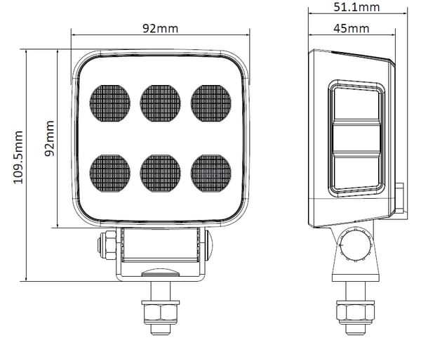 LAMPA DE LUCRU LED , 60W, 6600 L 100.4 LA10830 — imaginea 2