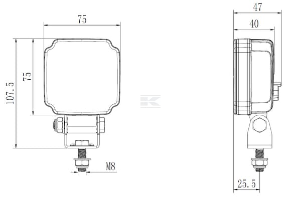 Lampa de lucru LED, 20W, 3000lm LA10905 — imaginea 5