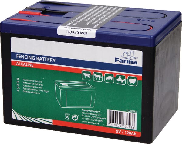 Baterie uscată gard electric Alkaline 9V 120Ah 702004FA