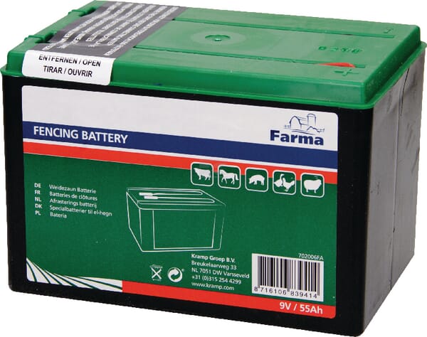 Baterie uscată gard electric 9V 55Ah 702006FA