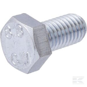 Surub cap hexagonal filet total DIN933 M8x1,25x16mm otel zincat grupa 8.8 Kramp 933816