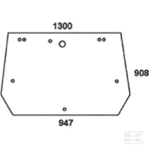 Geam spate superior D6722A
