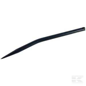 Dinte incarcator curbat sectiune rotunda 25x550mm varf acutit cu M25 stift elastic diametru 12,5mm negru FST FT66044