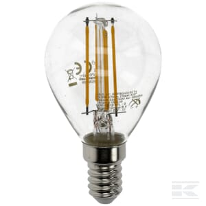 LED Filament Bulb - Globe G45 E14 4.5W KRFBG4545E14
