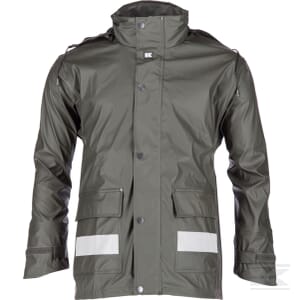 Jacheta ploaie cu gluga unisex verde M EU:50