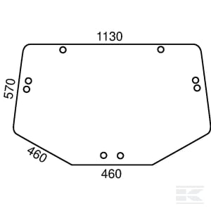 Geam spate superior L202528KR