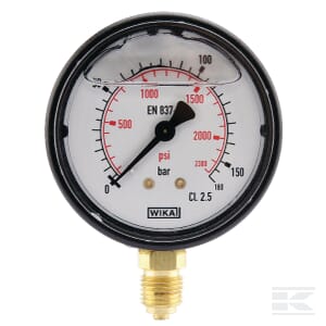 Manometru Ø63 0-160bar 1#4" jos