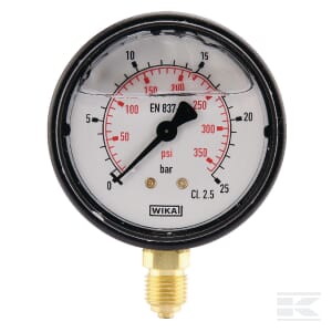 Manometru Ø63 0-25bar 1#4" jos