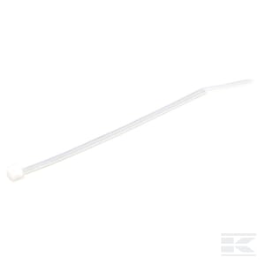 Colier autoblocant pentru cabluri, 4,8x200mm, alb, 100buc TRB48200WHI